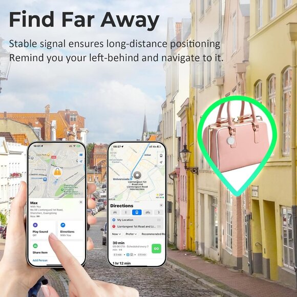 Air Tracker Tags- 4 Pack, New Bluetooth Tracker Works with Apple Find My APP -iO - Picture 9 of 10